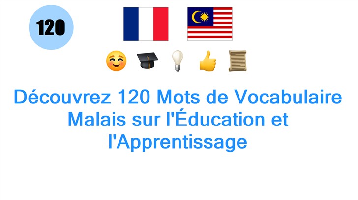 Découvrez 120 Mots de Vocabulaire Malais sur lÉducation et lApprentissage